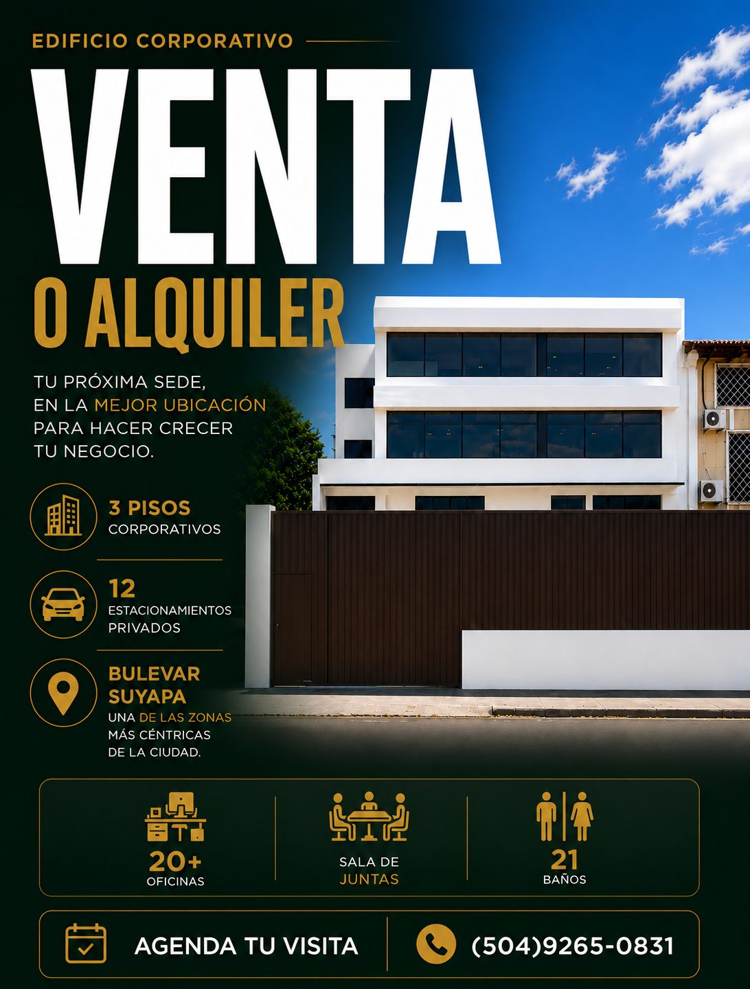 Edificio corporativo en Bulevar Suyapa